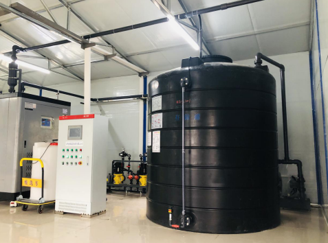 廣西大化某自來水公司 次氯酸鈉發(fā)生器設(shè)備順利完成安裝